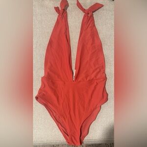 Red-Coral One-Piece Swimsuit